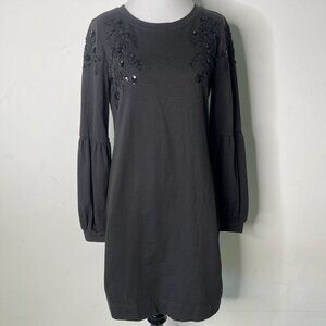 Lilly Pulitzer Women's Black #000282 Bartlett Long Shift Sleeve Dress Size Small